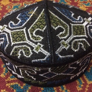 Size 57 z12 tribal vintage cap Islamic Men Hat Muslim salat Imam Hat Embrodery Beanie Kufi prayer ramadan kareem Bob marley tams rasta brims