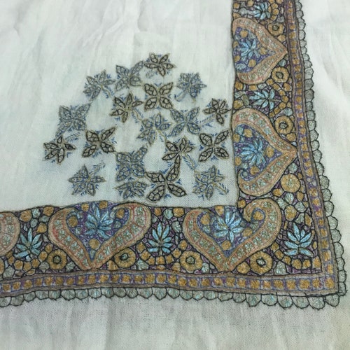 Vintage style Omani Masar saudi Scarf Shawl Cashmere Kashmiri Embroidery Dubai Arabian Ramadan cheapest Islamic Eid sultan shemagh N20 King Prince