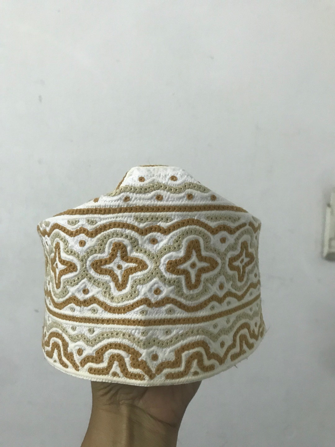 Omani Kufi Koofi Hat Topi Embroidery Handmade Cap Islamic Etsy