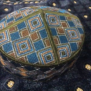 G Size 57 ,tribal folk, boho cap,Islamic Men Hat ,Muslim Cap, salat Hat , Impam Hat, Embroidery hat  Beanie Hat ,kufi prayer cap,Pakistani 5