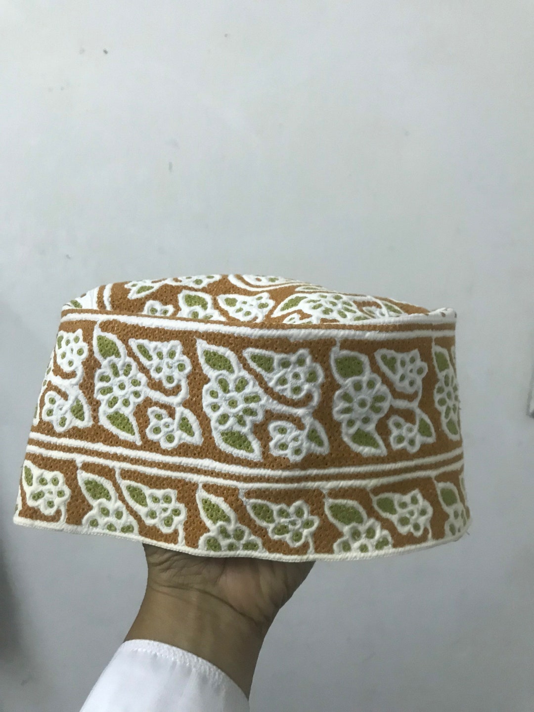 Omani Kufi Koofi Hat Topi Embroidery Handmade Cap Islamic Etsy