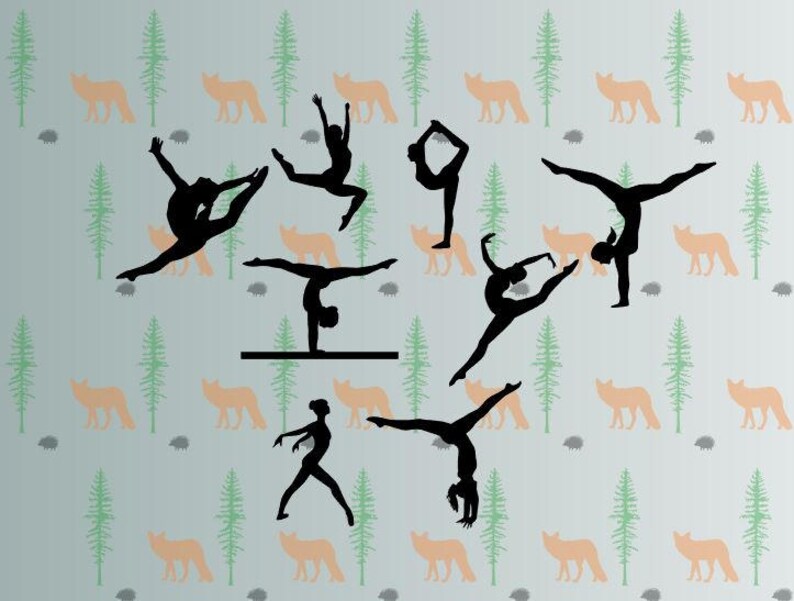 Download Gymnast svg gymnastics svg files for cricut silhouette | Etsy