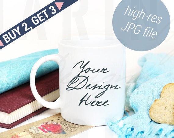 White Mug Mockup Vintage Coffee Mug Stock Photo Coffee