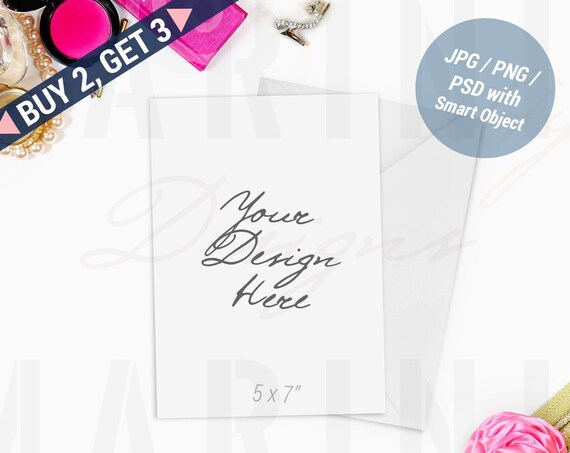 Stationery Mockup 5x7 Card Mockup Wedding Stationery Mockup Psd