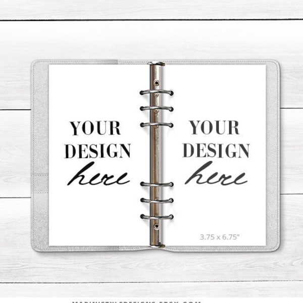 Personal size planner Mockup, Planner inserts Mockup, Planner Pages Mock up, Ring bound planner mockup, Planner binder mockup, 1218