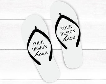 Flip Flops PSD Mockup, Flip flops with strap mockup, Summer Beach Flip Flops Mock up, Flip Flop Stock Photo, PSD with Smart Object, 988