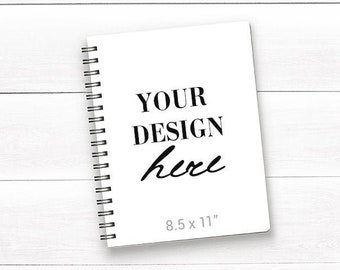 Spiral Notebook 8 5 X 11 Etsy