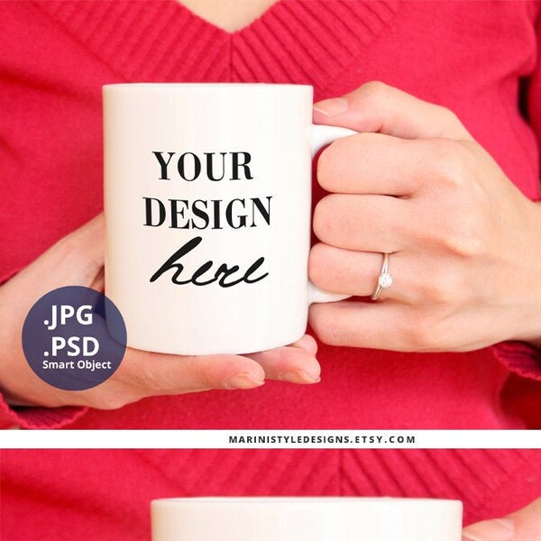 Mug Mockup Wedding PSD, Mug Mockup PSD, Engagement Ring mug mockup PSD,Coffee Mug blanks jpg, 11oz Mug Mockup, Woman holding Mug Mockup, 350