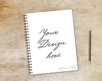 Pink Gold Styled Stock Photography Spiral Notebook Mockup Etsy