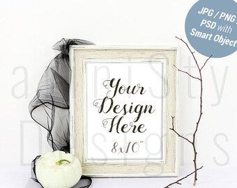 Frame Mockup 8x10, Poster Mockup, Print Mockup, Scandinavian Frame Stock Photo, Minimalist Frame Mockup, Clean Frame Mockup Smart Object 557