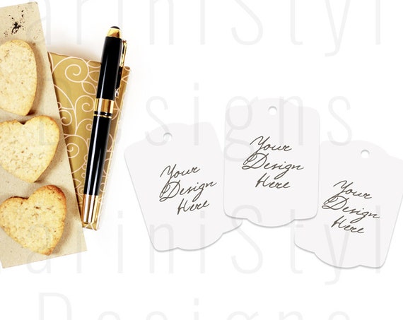 Scallop Tag Mockup Thank You Card Wedding Gift Tag