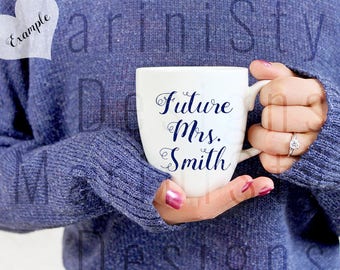 Download Free White Mug Mockup, Bistro mug, Future Mrs, Ring, Woman holding mug, Holiday Styled Stock Photography, Winter Stock photo, Stock Image, 672 PSD Template