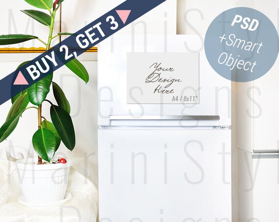 Magnetic Fridge Board Mockup Fridge Calendar Mockup Fridge Planner