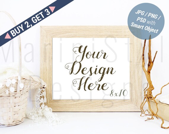 Wood Frame Mockup 8x10 Rustic Frame Mockup Farmhouse Sign Wood Frame Mockup 8x10 Rustic Frame Mockup Farmhouse Sign