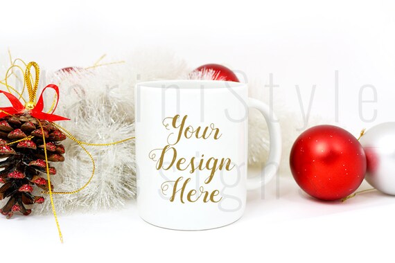 11 Oz Coffee Mug Mockup For Christmas 11 Ounce