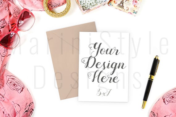 5x7 Invitation Styled Stock Photography 5x7 Card Mockup Card 5x7 Invitation Styled Stock Photography 5x7 Card Mockup Card