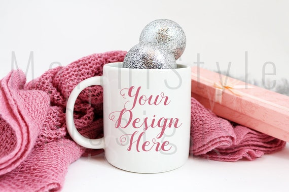White Mug Mockup Christmas Styled Stock Photography Christmas Mug White Mug Mockup Christmas Styled Stock Photography Christmas Mug