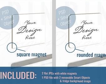 Download Fridge Magnet Mockup Etsy