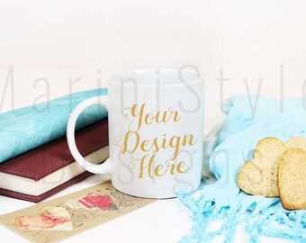 Download Free White Mug Mockup, Vintage Styled Stock Photography, Coffee Mug Stock photo, Blank Mug, Styled Stock Image, Product Mockup, Coffee Cup, 307 PSD Template