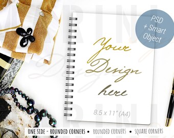 Download Girl Boss Feminine Gold Styled Stock Photography Personalized Notebook Mockup 8 5 X 11 Custom Notebook Mockup Photoshop Psd File 338 Best Free Images T Shirt Mockups PSD Mockup Templates