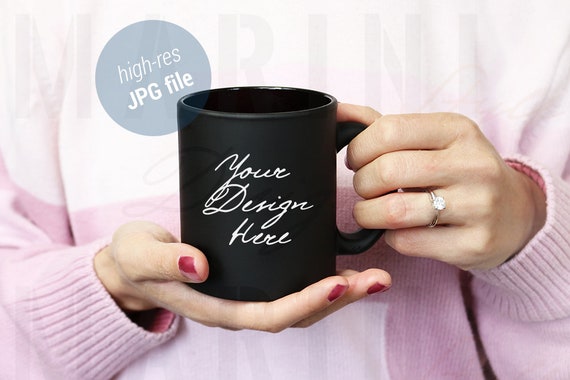 Black Mug Mockup For Engagement Wedding Future Mrs Black Mug Mockup For Engagement Wedding Future Mrs