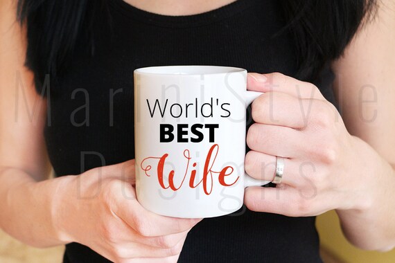 Worlds Best Wife Mug Mockup Wife Cup Mockup Styled