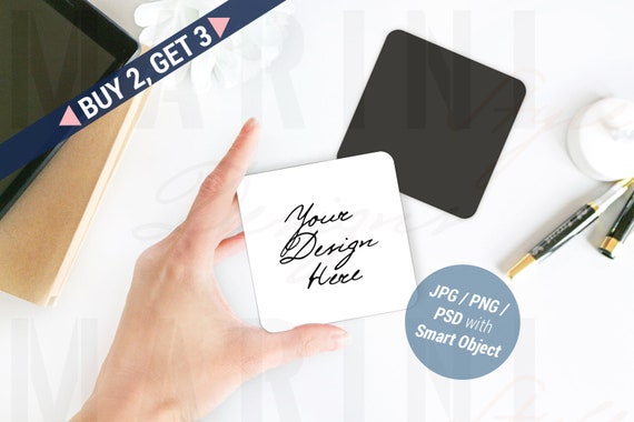 Download Magnet Mockup Fridge Magnet Mockup Square Magnet Mockup With - Logo Free PSD Mockups Templates