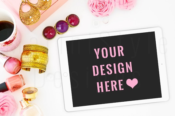 Styled Ipad Stock Image Tablet Mockup Styled Stock Photography Styled Ipad Stock Image Tablet Mockup Styled Stock Photography