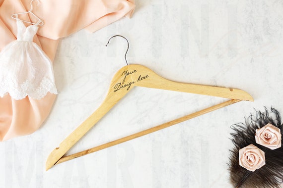 Wooden Hanger Mockup Styled Wooden Hanger Stock Photo Wedding