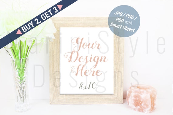 Wood Frame Mockup Wood Sign Mockup 8x10 Frame Mockup