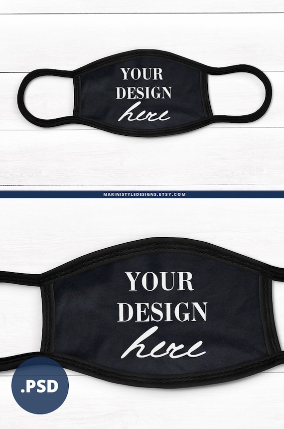 Download Black Face Mask Mockup Black Face Cover Mockup Sublimation Etsy