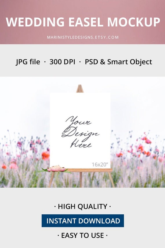 Download Vertical Welcome Sign Mockup Wedding Sign Mockup Wedding Etsy