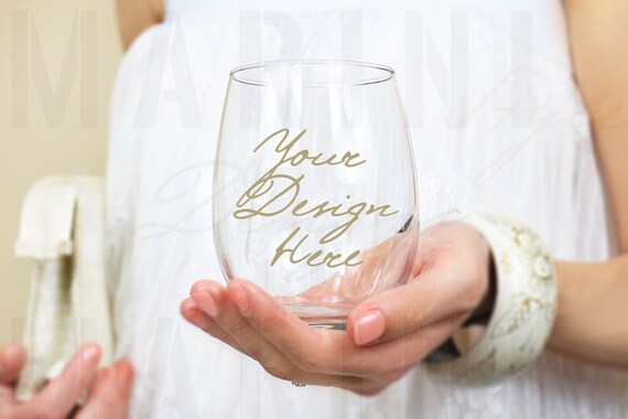 Stemless wine glass Stock Photo, Stemless wine glass Mockup, Woman holding wine glass Stock Image, Wedding Styled Stock Photography, 903