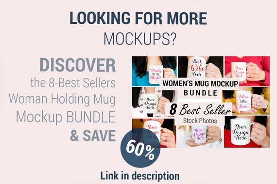Mug Mockup With Woman Stock Photo Of Woman Holding Mug Etsy