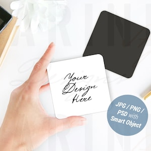 Magnet Mockup, Fridge Magnet Mockup, Square Magnet Mockup with Rounded corners & square corners, Magnet Stock Photo, PSD Smart Object, 701