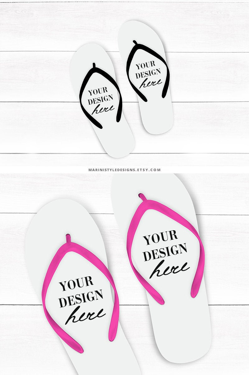 Download Flip Flops Psd Mockup Flip Flops With Strap Mockup Summer Etsy