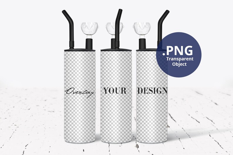 Hookah Tumbler Mockup Full Wrap 3 Three Smoking Tumblers Etsy