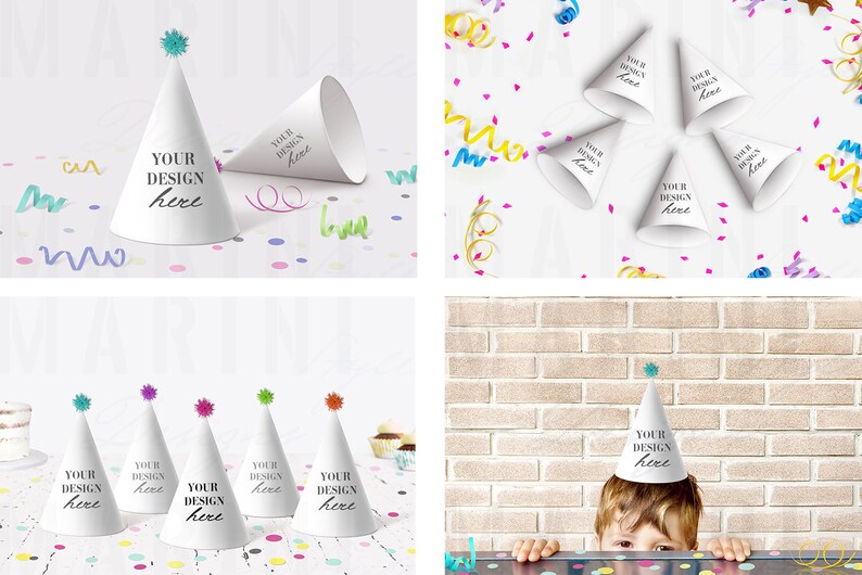 Download Party Hat Mockup Bundle Birthday Party Hat Mockup Party | Etsy