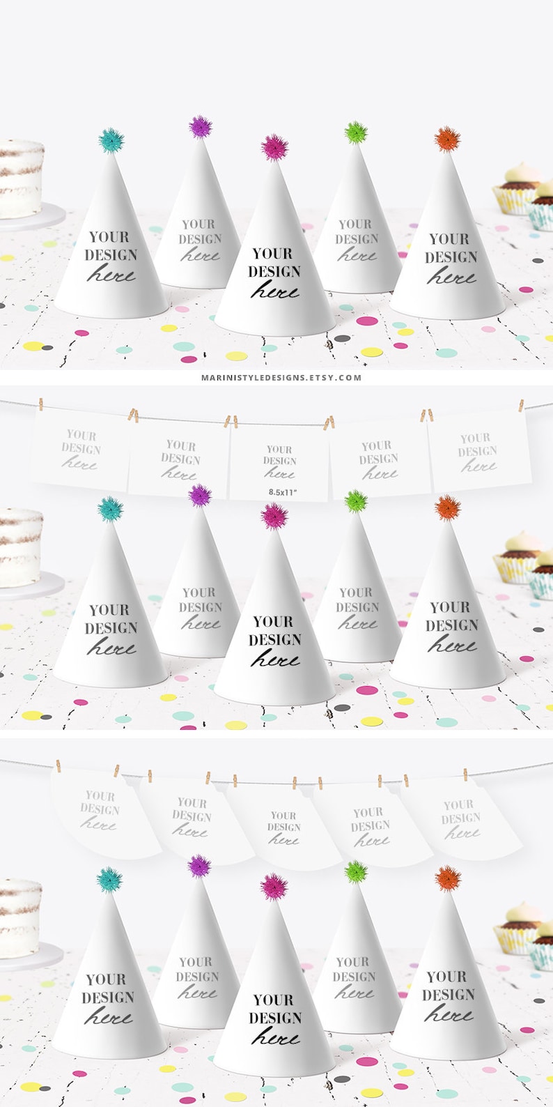 Download Party Hat Mockup Bundle Birthday Party Hat Mockup Party | Etsy