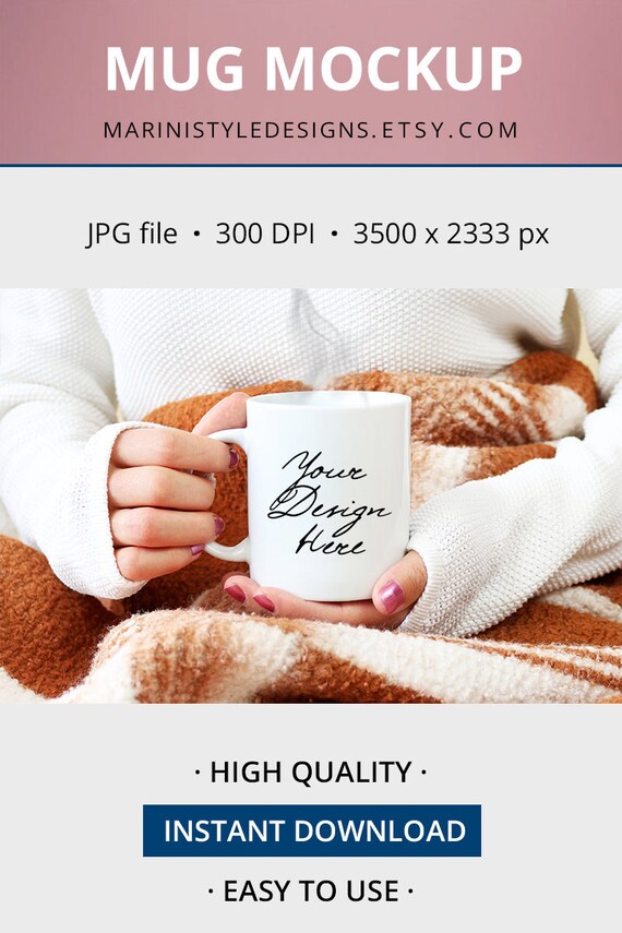 Woman holding mug mockup, Holiday Styled Stock Photography, Winter Mug Mock up, Sublimation Mug Stock photo, Coffee Mug Stock image, 614