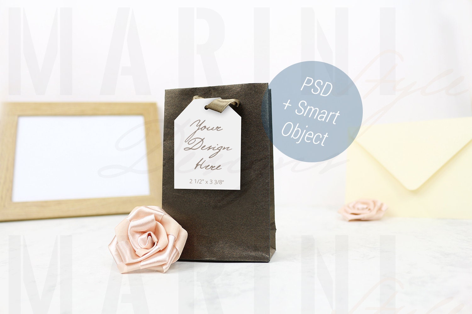 Download Thank you card Mockup Wedding Gift Tag Mock up Welcome Bag ...