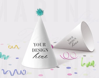 Party Hat Mockup, Mockup imprimible, Maqueta de sombrero de fiesta de papel, maqueta de sombrero de fiesta para niños, Mockup de sombrero de fiesta de cumpleaños, decoración de fiesta, 1205