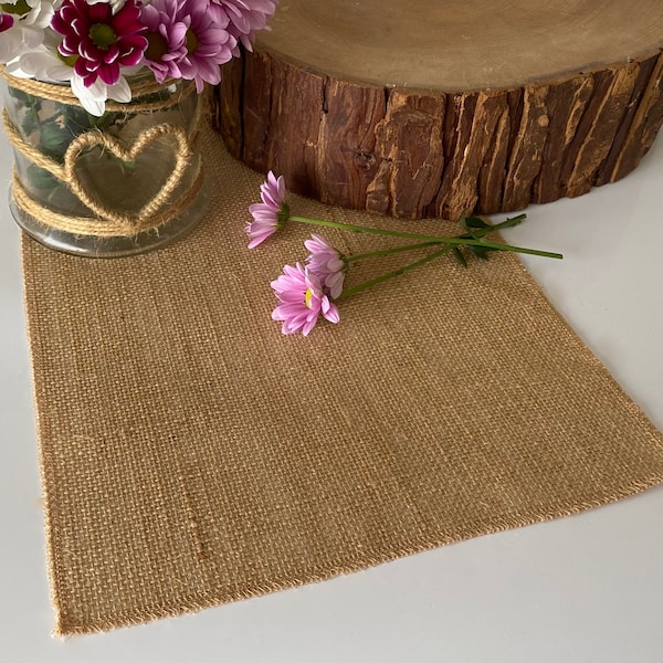 Natural Hessian Burlap Table Runner