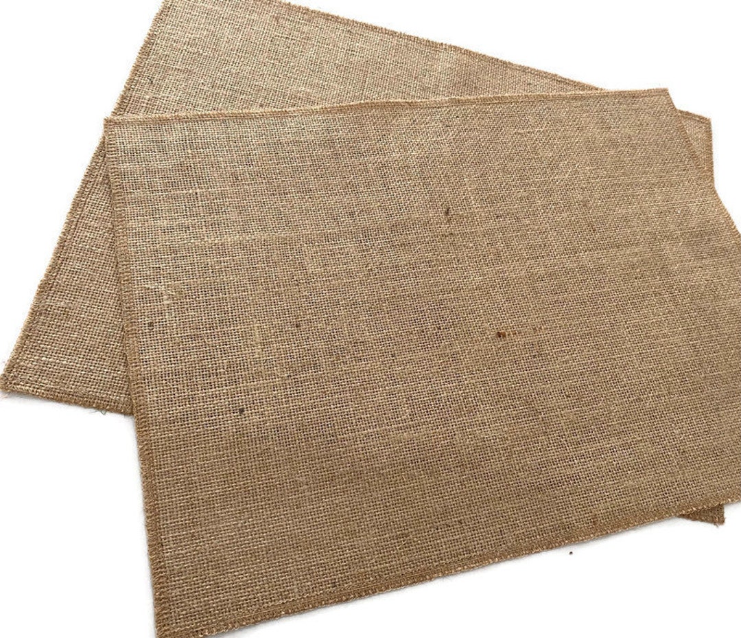 Premium Natural Hessian Burlap Placemat Set of 2 Etsy
