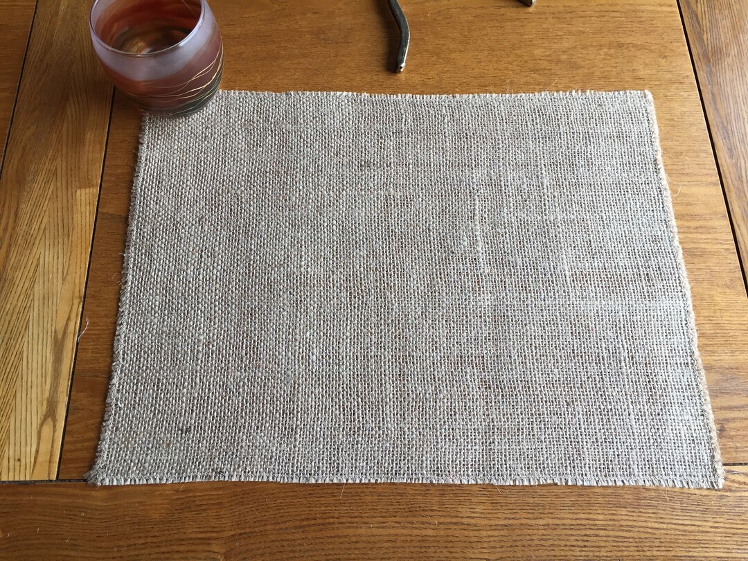 Natural Hessian Burlap Placemat Set of 2 Etsy UK