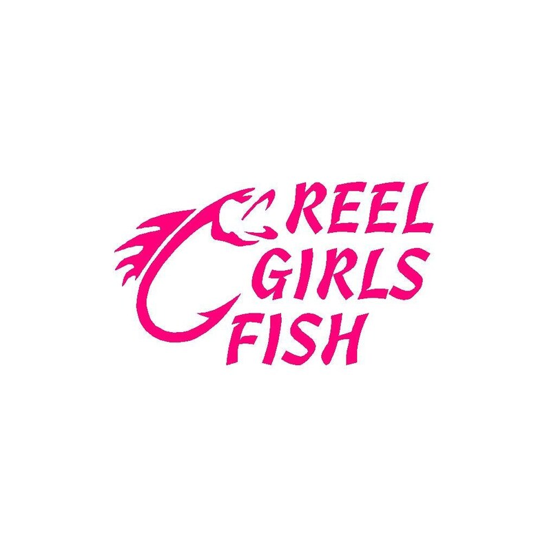 Download Reel Girls Fish Decal Window Decal Die Cut Sticker ANY ...