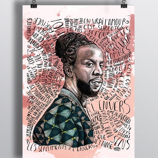 Youssoupha / Marillon the Beef / Affiche / illustration / décoration murale / musique / hip hop