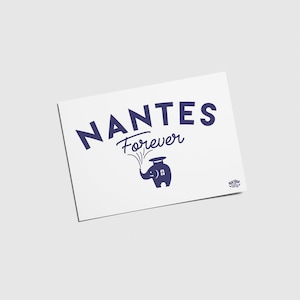 Carte postale Nantes illustration " Nantes Forever  "