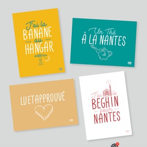 Nantes expressions  cartes postales / Marillon the Beef / illustration / décoration murale