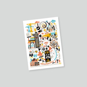 Nantes en Fêtes / Carte Postale / Marillon the Beef / Illustration / ville